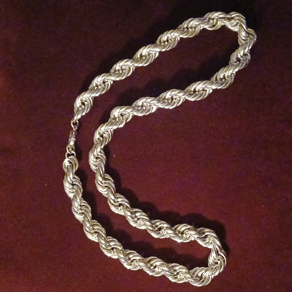 Extra-large Silver Rope Chain (Dookie Rope)